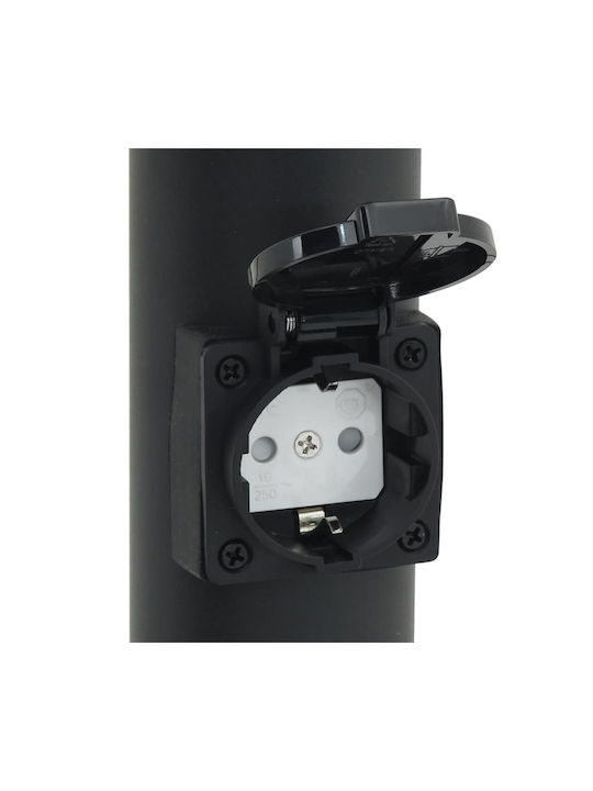 vidaXL Outdoor Small Post Floor Lamp 40W IP44 for E27 Socket Black