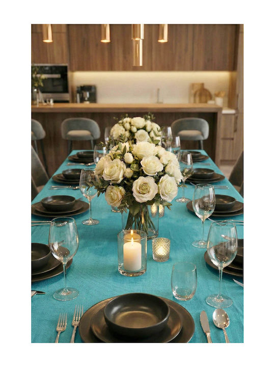SteweHome Cotton Turquoise Tablecloth 110x170cm