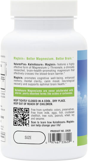 Nature's Plus Magtein Magnesium L-Threonat 90 Kapseln