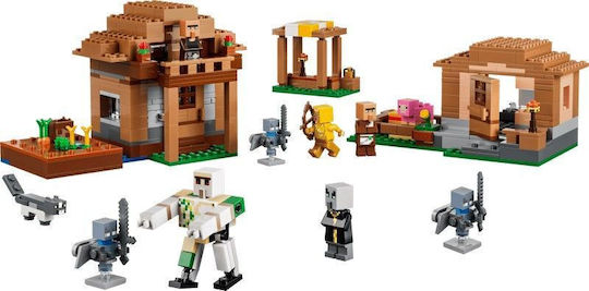 LEGO Minecraft Атака на Evokers в Селото за 9+ Години 607 Бройки