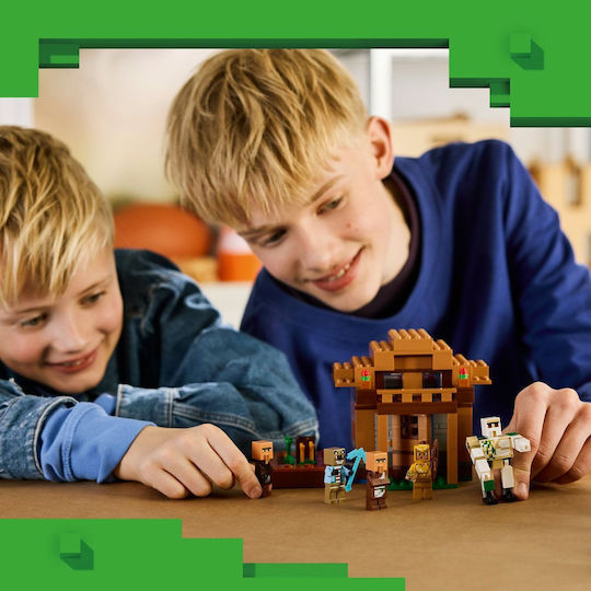 LEGO Minecraft Атака на Evokers в Селото за 9+ Години 607 Бройки