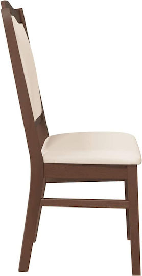 Wooden Brown Dining Chairs 2 Pieces 50.5x54.5x105.5cm