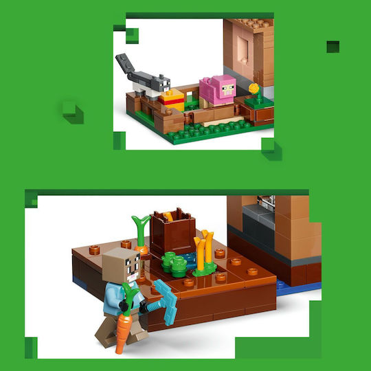 LEGO Minecraft Атака на Evokers в Селото за 9+ Години 607 Бройки