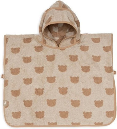 Jollein Teddy Terry Biscuit Kinder Strandponcho