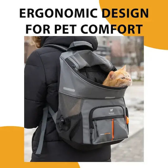 Ferplast Waterproof Backpack for Carrying Dog / Cat up to 10kg Black