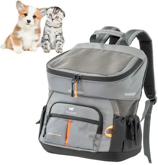 Ferplast Waterproof Backpack for Carrying Dog / Cat up to 10kg Gray