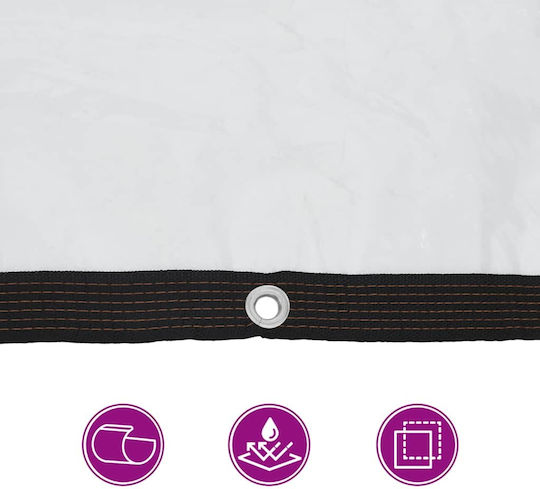 vidaXL Wasserdicht Planen 4x1m Transparente