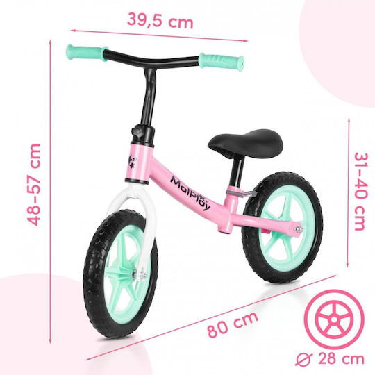 MalPlay Bicicletă Fără Pedale Albastră