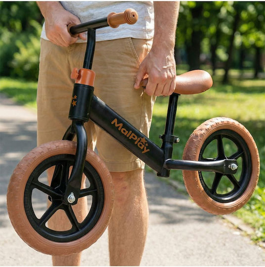 MalPlay Bicicletă Fără Pedale Neagră