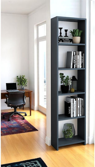 Bibliothek Grau 40x20x160cm STE-016403-V23081