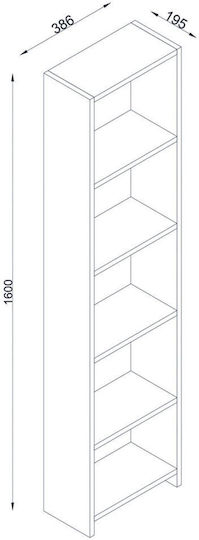 Βιβλιοθήκη 40x20x160εκ.