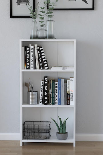 White Bookcase 108x20x20cm