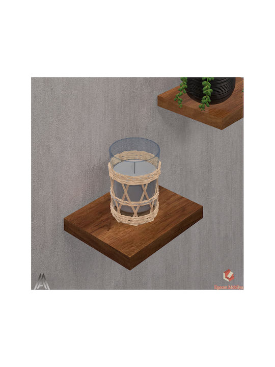 Brown Wall Shelves 3 Pieces 15x13.5x18cm