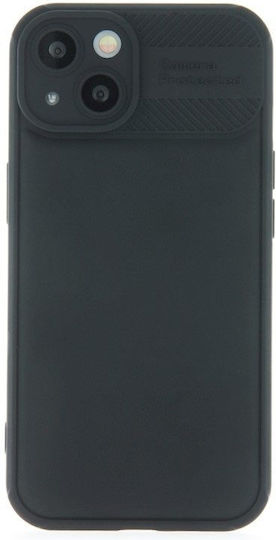 TelForceOne Umschlag Rückseite Silikon Schwarz (Galaxy A25 5G)
