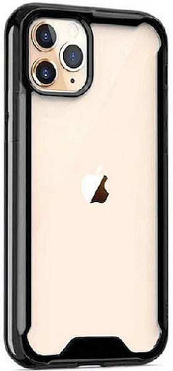 Tel Protect Acrylic Umschlag Rückseite Silikon Schwarz (iPhone 12 Pro Max)