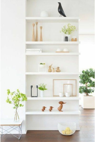 Wall Shelves White 6 Pieces 60x15x15cm