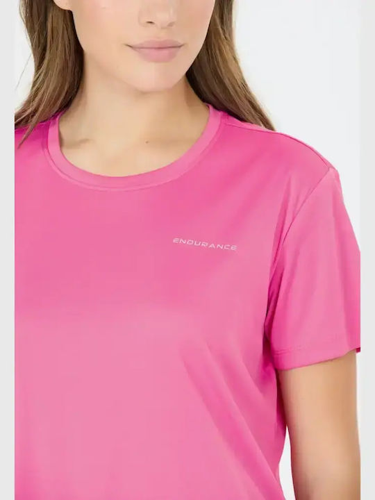 Damen T-Shirt Fuchsie