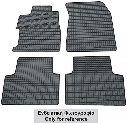 Cik Set of Front and Rear Mats 9pcs for Volkswagen T6 Black
