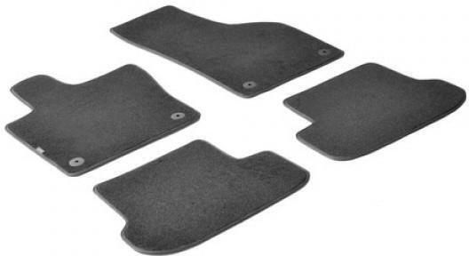 Lampa Set of Front and Rear Mats 4pcs for Fiat Panda Black