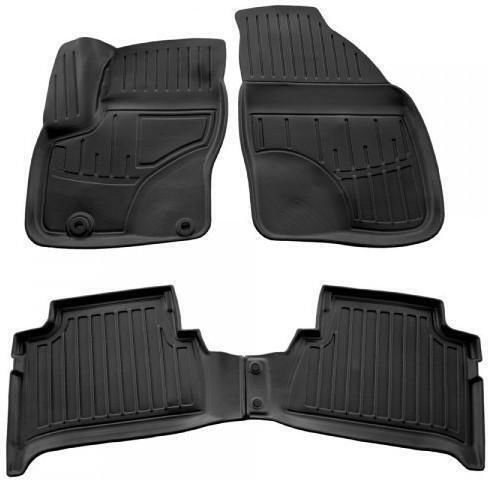 Race Axion Set of Front and Rear Mats 4pcs Tray Type for Ford C-Max 2003-2010 Black