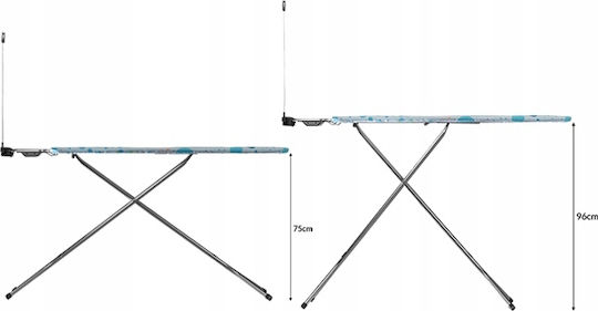 Vileda Star Plus Foldable Ironing Board for Steam Iron 120x38cm