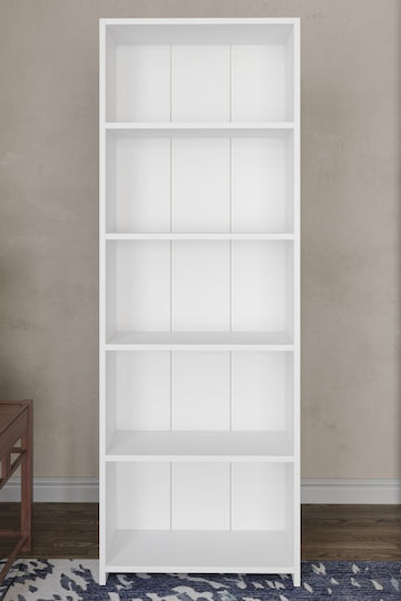 Βιβλιοθήκη Λευκό 56x20x169εκ.