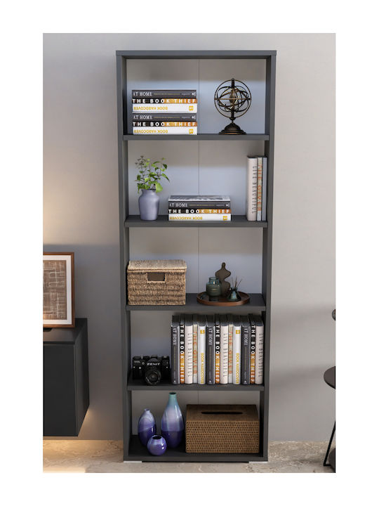 Gray Bookcase 56x20x150cm