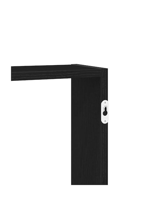 Black Oak Wall Shelf 99x15x60cm