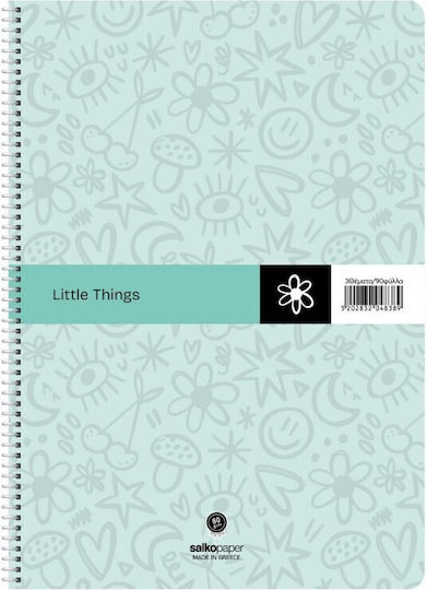 Salko Paper Spiral Ruled Notebook A4 120 Paper Sheets 4 Subjects