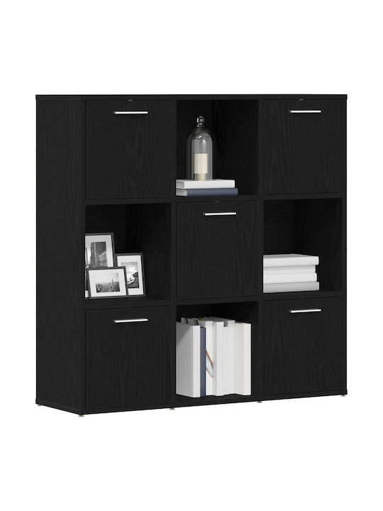 Black Oak Bookcase 90x28x90cm