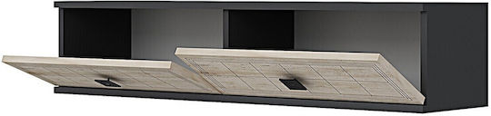Έπιπλο TV Επιτοίχιο Γκρι 120x30x26εκ. Έπιπλο TV Επιτοίχιο Γκρι 120x30x26εκ.