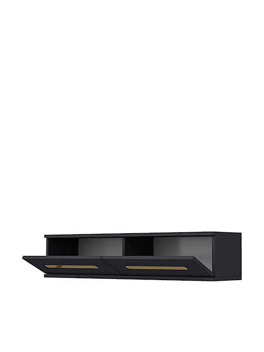 Gray TV Stand L120xD30xH26cm