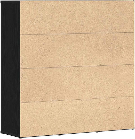 Етажерка Черен Дъб 90x28x90 см