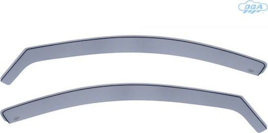 DGA Set of Windbreakers Front Car Dark Fime for Kia Rio 2005-2011 2pcs