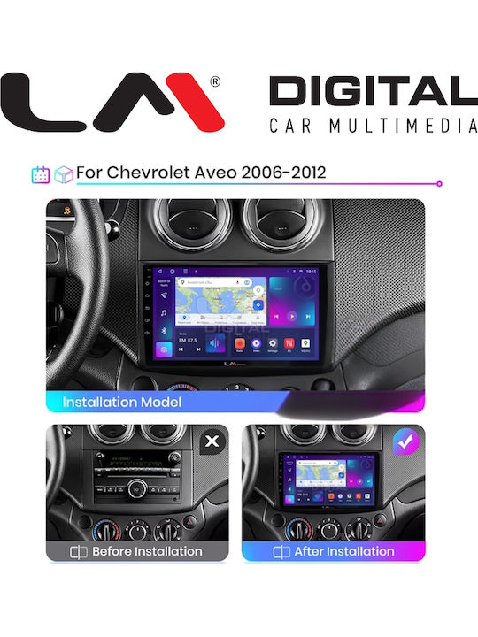 LM Digital Car Audio System for Chevrolet Aveo 2006 2010 Bluetooth USB Wi-Fi GPS Apple CarPlay Android Auto