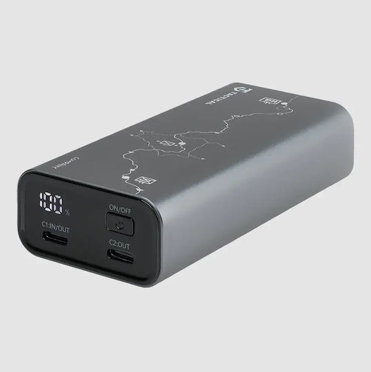 Tactical Company Power Bank 10000mAh 30W with 2 USB-C Ports Gray