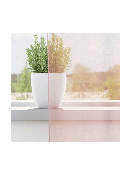 vidaXL Set Curtains Window With Tab Tops Light Pink 140x175cm