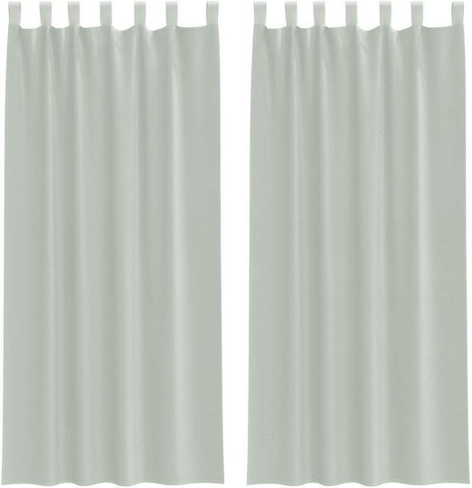 vidaXL Σετ Voile με Τιράντες Ανοιχτό Γκρι 140x245εκ.