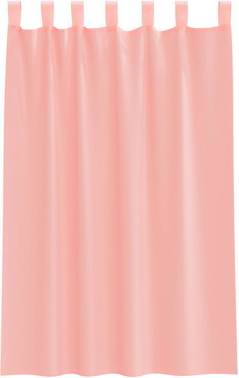 vidaXL Set Perdele Fereastră Cu Bretele Voile Roz 140x175cm