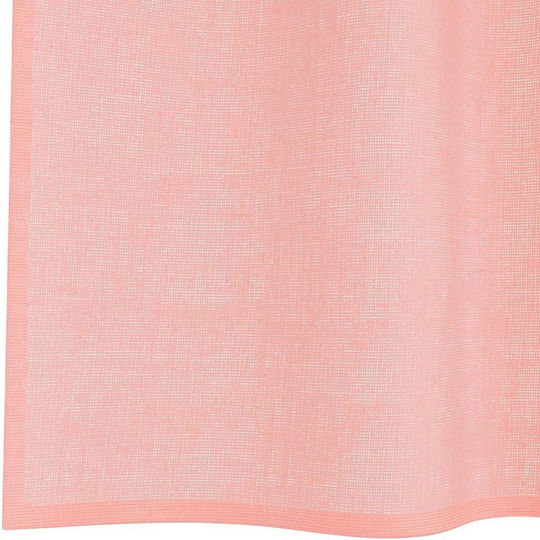 vidaXL Set Perdele Fereastră Cu Bretele Voile Roz 140x175cm