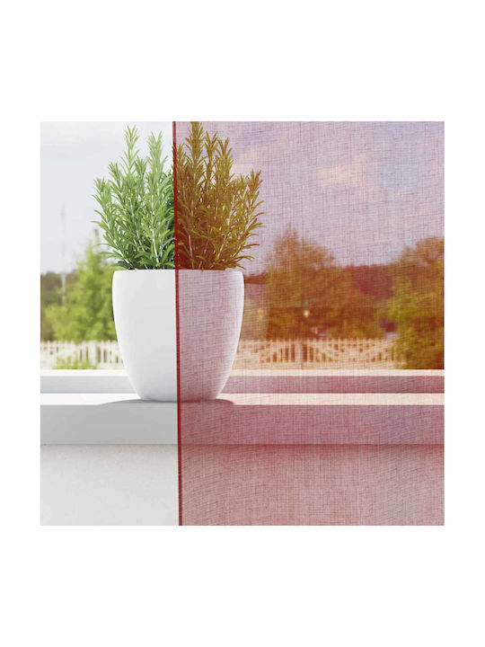 vidaXL Set Curtains Window With Tab Top Wine Red 140x175cm