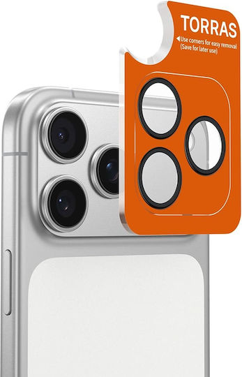 Torras Handy-Kameraschutz Membrane Silber für das Iphone 17 Pro / Iphone 17 Pro Max