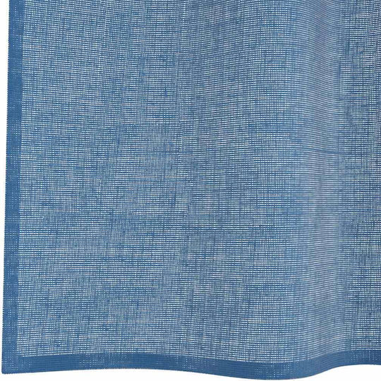 vidaXL Set Vorhänge mit Oberer Registerkarte Voile Blau Royal 140x260cm