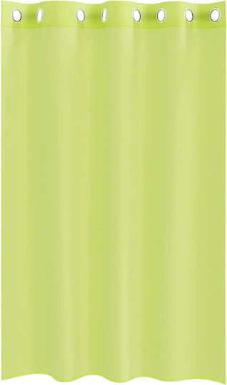 vidaXL Set Vorhänge Fenster mit Grommet Voile Grün Apfel 140x175cm