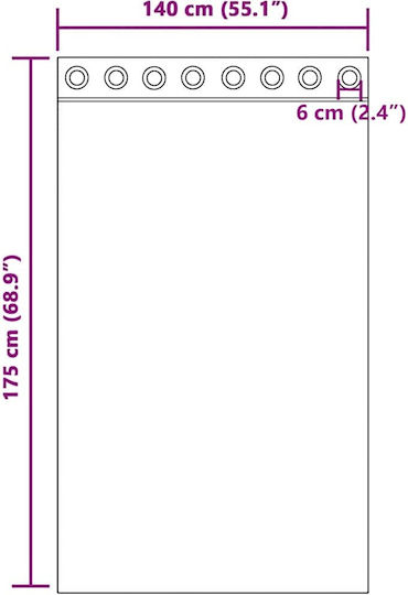 vidaXL Set Vorhänge Fenster mit Grommet Voile Grün Apfel 140x175cm