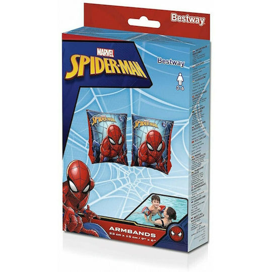Bestway Swimming Armbands Vinyl 3-6 Years Spider-man 23x15cm 3+ Years