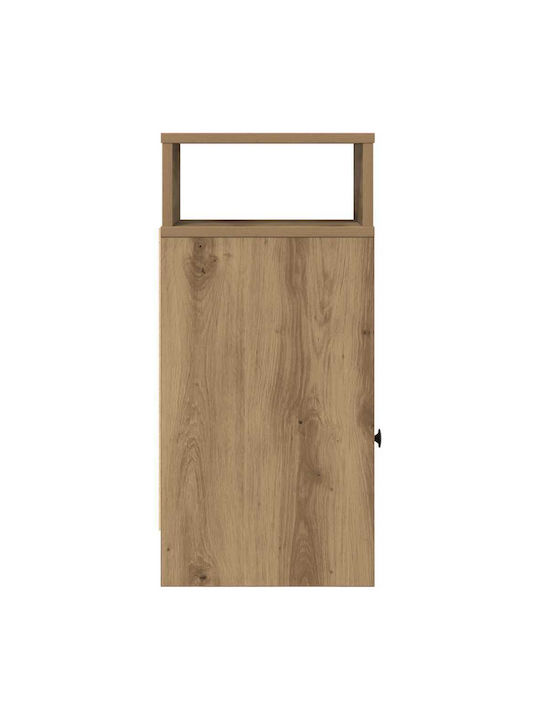 Wooden Brown Bedside Table 25x31x66cm