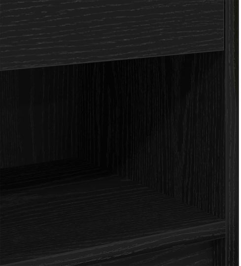 Nachttische Holz Schwarz 2Stücke 39x28x41cm