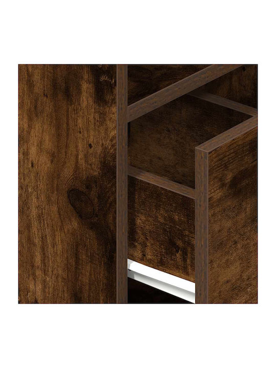 Wooden Brown Bedside Tables 2 Pieces 25x31x66cm