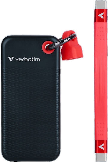 Verbatim Pocket USB 3.2 Externe Festplatte 512GB M.2 Schwarz / Rot